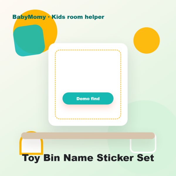Toy Bin Name Sticker Set