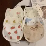 Playful Cotton Baby Bib - Feeding Essential