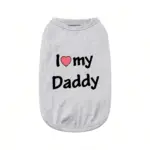 Letter Print Papa T-Shirt - Dad Gift Top
