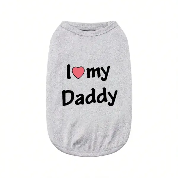 Letter Print Papa T-Shirt - Dad Gift Top
