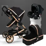 Baby stroller 3 in 1 folding with One-Hand Fold for Newborn to Toddler