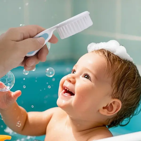 Baby Grooming Kit & Healthcare Set - 7-in-1 Newborn Essentials with Nail Clipper, Hair Brush, Comb, Finger Toothbrush