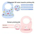 Silicone Babi Bib Waterproof Saliva Dripping Banana Bibs Cartoon Newborn Feeding Soft Edible Aprons Baby Adjustable Burp Scarf