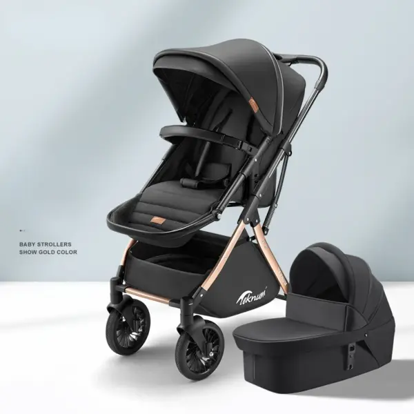 Baby stroller luxury High landscape design 2 in 1 shock absorption stroller baby Newborn Pram Two Way Stroller fold Pushchair