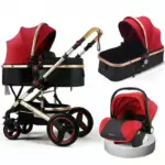 baby stroller 3 in 1with car seat,luxury baby carriage two-way stroller shock absorber for newborn trolley pushchair foldable