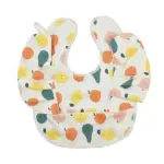 Baby Bibs INS Nordic Style Angel Feed Pocket Burp Girl Boy Infant Meals Bib Waterproof Easy Clean Cute Elephant Bibs Soft PU