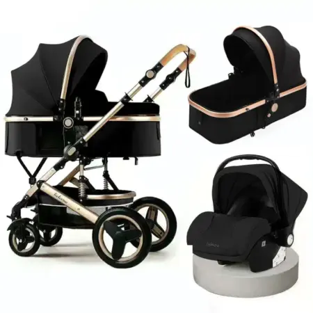 baby stroller 3 in 1with car seat,luxury baby carriage two-way stroller shock absorber for newborn trolley pushchair foldable
