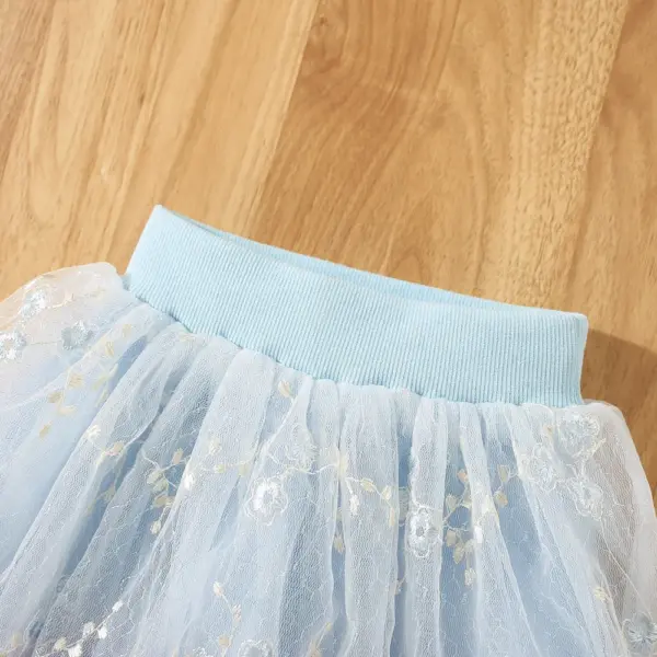 Baby Girl Summer Floral Lace Skirt Girl Sweet Versatile Short Skirt