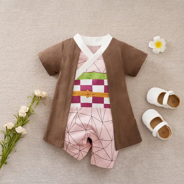 Toddler Anime Cosplay Dragon DBZ Costume Baby Boy Girl Romper Kid Demon Slayer Baby Clothes Newborn Onesie Jumpsuit 0-18 Months