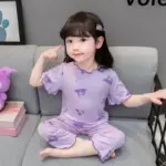 Baby Pajamas Sets Cotton Child Pajamas Toddler Summer Sleeveless Baby Nightwear Pyjamas Kids Cartoon Homewear Clothes
