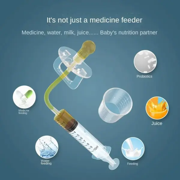 Baby Pacifier Medicine Dispenser Kit Oral Feeding Syringe Toddler 10ml Liquid Dropper Feeder Utensils Kid Health Feeding Tools