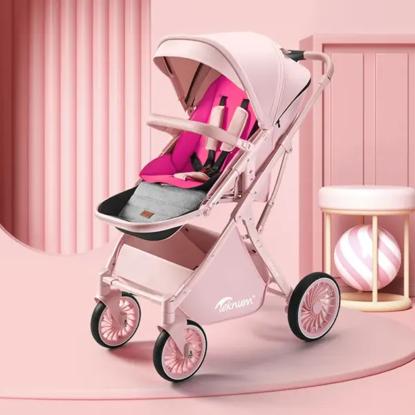 Baby stroller luxury High landscape design 2 in 1 shock absorption stroller baby Newborn Pram Two Way Stroller fold Pushchair