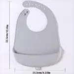 Silicone Baby Eating Bibs Easy to Clean Baby Bibs Drooling Towel Waterproof Children Silicone Bibs