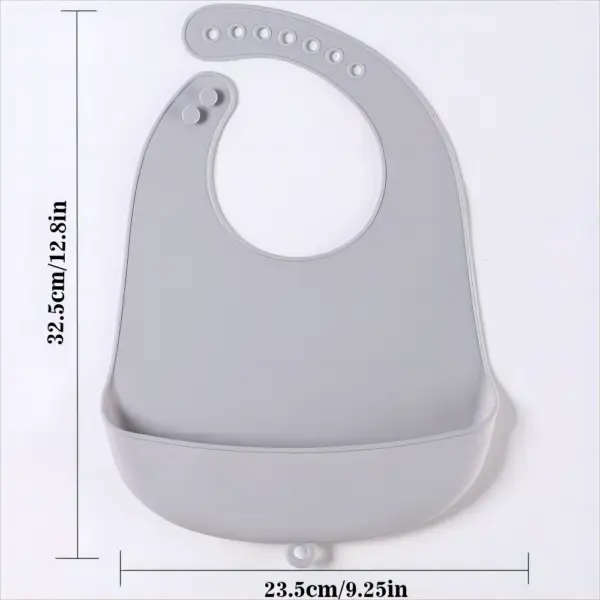 Silicone Baby Eating Bibs Easy to Clean Baby Bibs Drooling Towel Waterproof Children Silicone Bibs