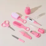 Baby Grooming Kit 10pcs - Nail Clippers, Thermometer, Toothbrush & Hairbrush, Essential Baby Care Tools Set for Infants.
