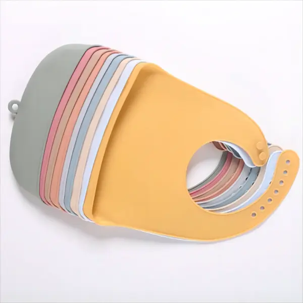 1/2pcs Food Grade Silicone Baby Eating Bibs Easy to Clean Baby Bibs Drool Towels Waterproof Children Silicone Drool Bibs
