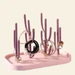 Baby Bottle Drying Rack PP Portable Milk Bottle Drainer Pacifier Dryer Baby Care Tools Feeding Bottle Drying Shelves