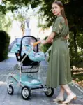 Baby stroller 3 in 1 folding with One-Hand Fold for Newborn to Toddler