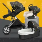 Baby Stroller 3 In1 Baby Cariage Travel Stroller Baby Strollers Car Seat Newbron Pram Travel Folding Stroller High Landscape