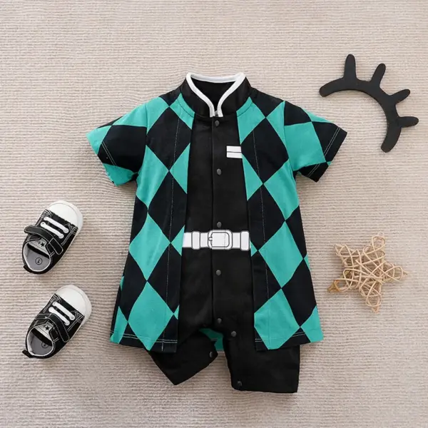 Toddler Anime Cosplay Dragon DBZ Costume Baby Boy Girl Romper Kid Demon Slayer Baby Clothes Newborn Onesie Jumpsuit 0-18 Months