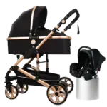 Baby stroller 3 in 1 folding with One-Hand Fold for Newborn to Toddler