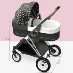 Baby Stroller 3 In1 Baby Cariage Travel Stroller Baby Strollers Car Seat Newbron Pram Travel Folding Stroller High Landscape