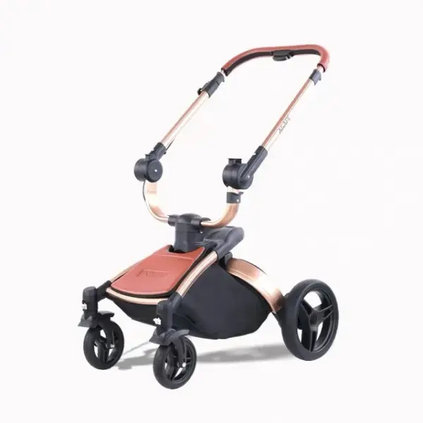 New High Quality baby stoller 3 /2 in 1 Baby Pram High Landscape Fold PU leather kinderwagen baby Carriage car Newborn pushchair