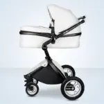 Luxury Baby Stroller Portable High Landscape Luxury Stroller Leather Stroller Travel Pram Pushchair trolley baby car carriage