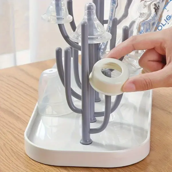 Baby Bottle Drying Rack PP Portable Milk Bottle Drainer Pacifier Dryer Baby Care Tools Feeding Bottle Drying Shelves