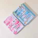 Baby Grooming Kit 10pcs - Nail Clippers, Thermometer, Toothbrush & Hairbrush, Essential Baby Care Tools Set for Infants.