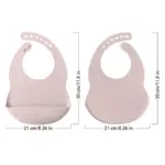 2PCS Toddler Silicone Breastplate Baby Bib Waterproof Solid Color Infant Bibs Newborn Feeding Burp Cloth Drooling Scarf